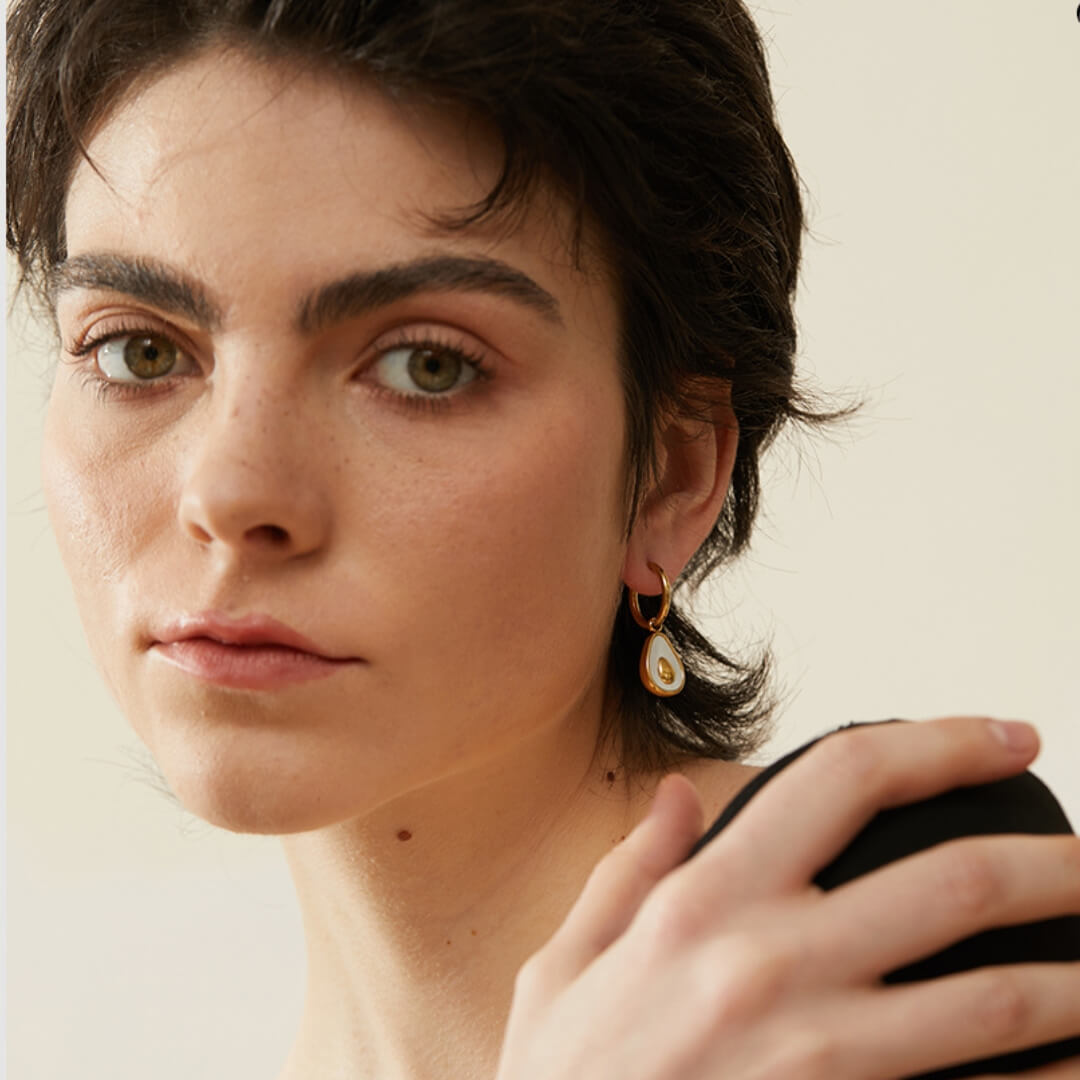Hoop Avocado Earring | Vallria