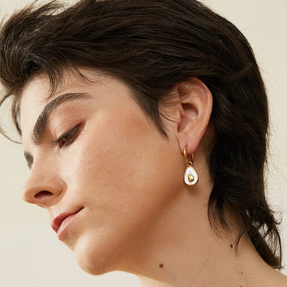 Hoop Avocado Earring | Vallria