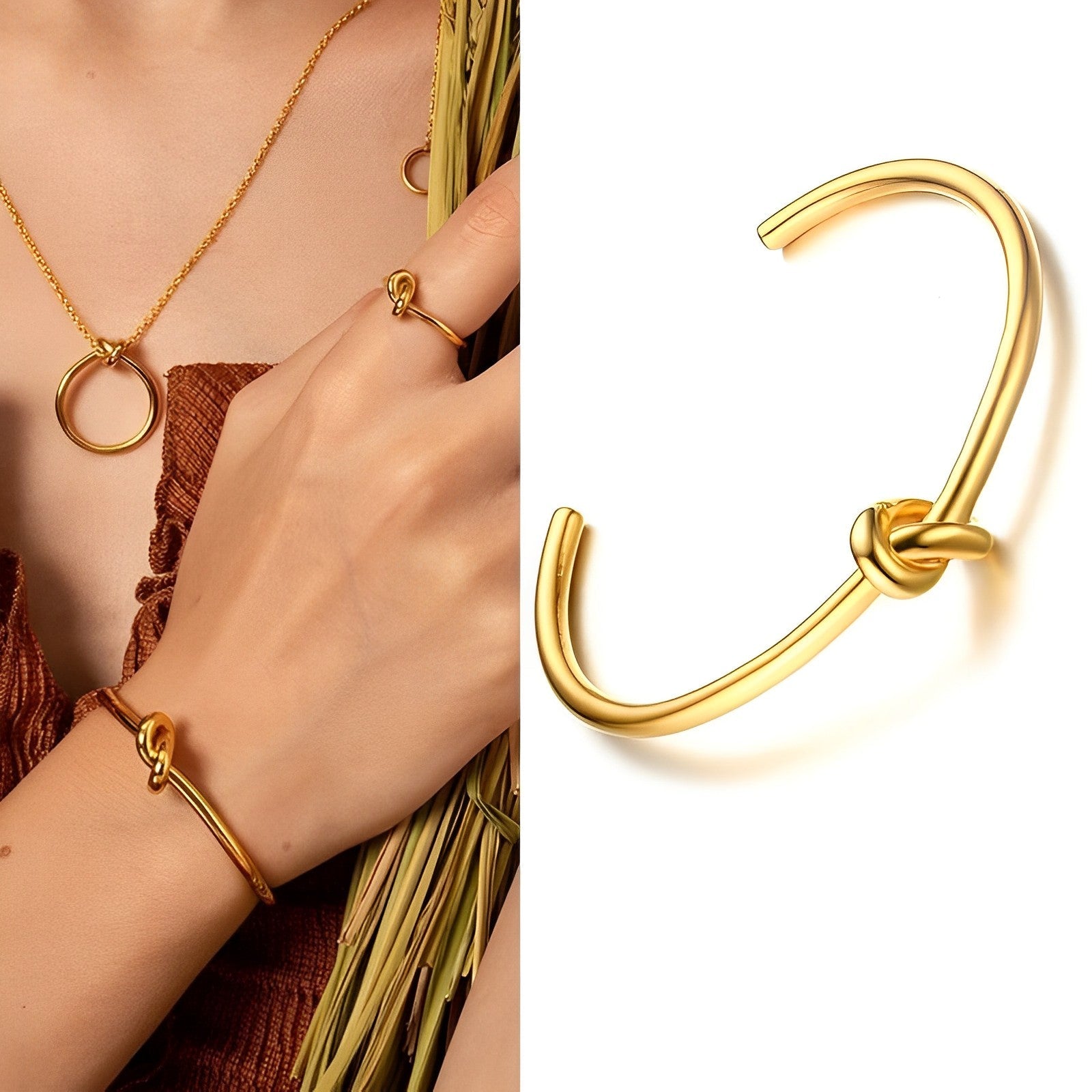 Lecce in Knot Bangle | Vallria
