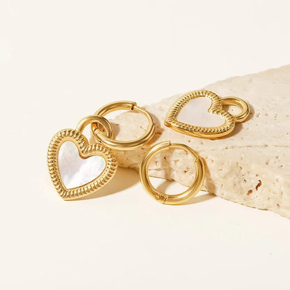 Hoop Heart Passione Earring | Vallria