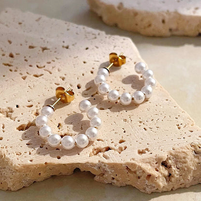 Hoop Pearl Earring | Vallria