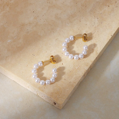 Hoop Pearl Earring | Vallria