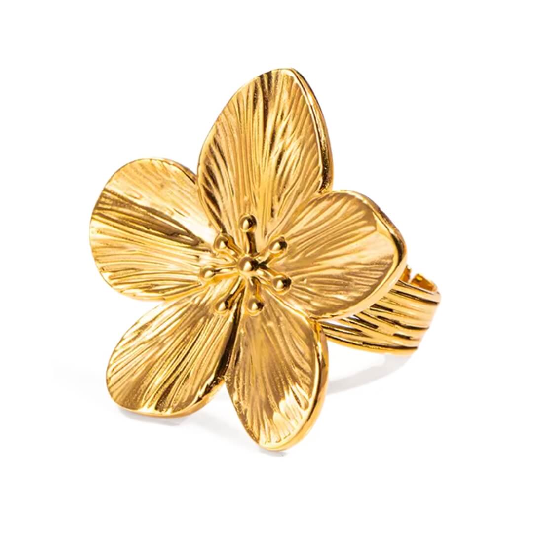 Cherry Blossom Adjustable Ring | Vallria