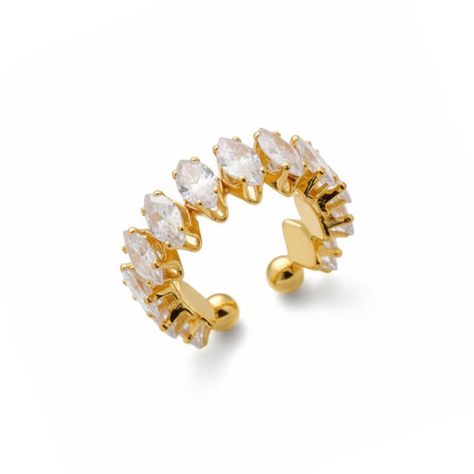 Vicenza with Crown of Cubic Zirconia Marquise Ring | Vallria