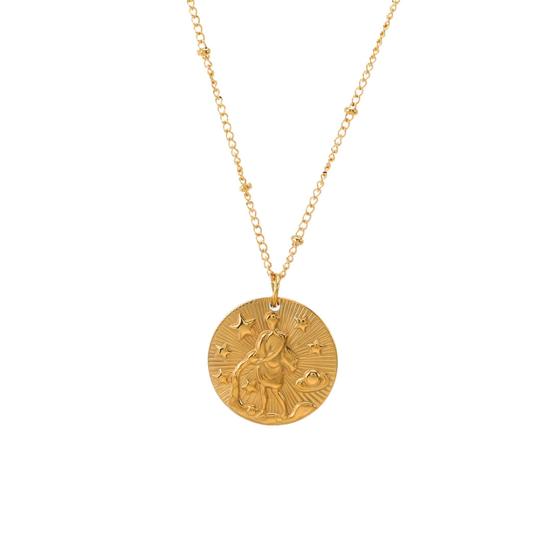 Zodiac with Symbols of Constellations Necklace | Vallria