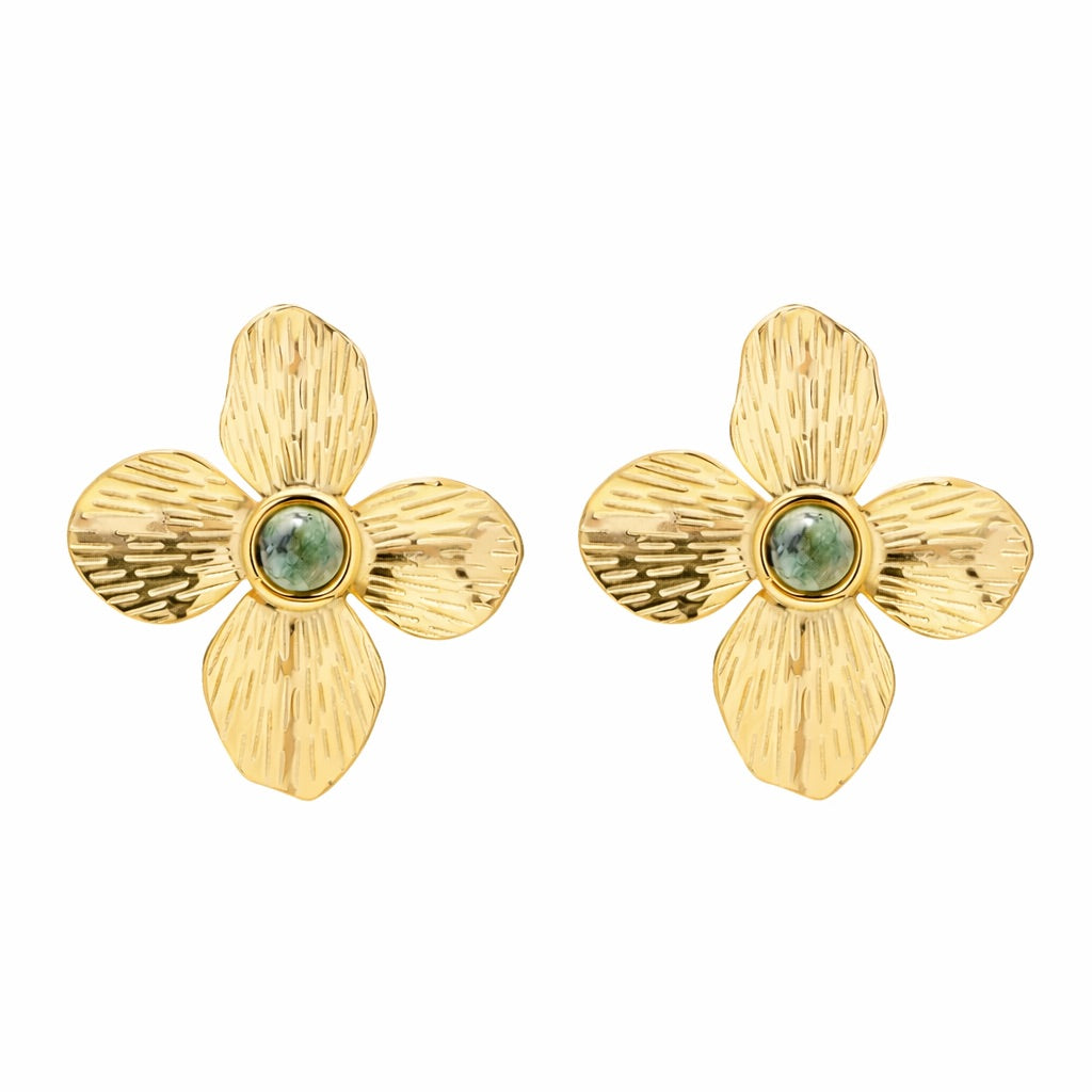 Flower of Emerald Earring | Vallria