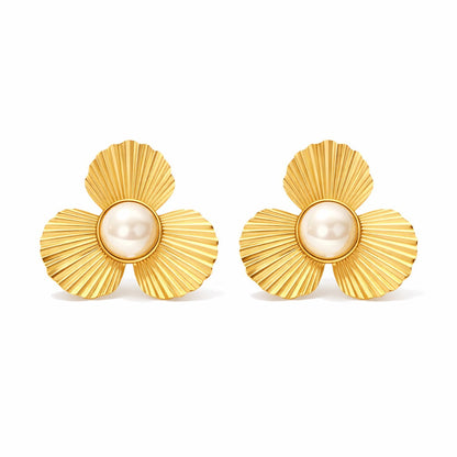 Flower Pearl Earring | Vallria