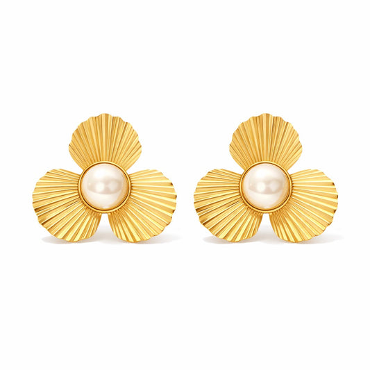 Flower Pearl Earring | Vallria