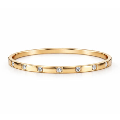 Modena Minimalist Bangle | Vallria