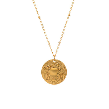 Zodiac with Symbols of Constellations Necklace | Vallria