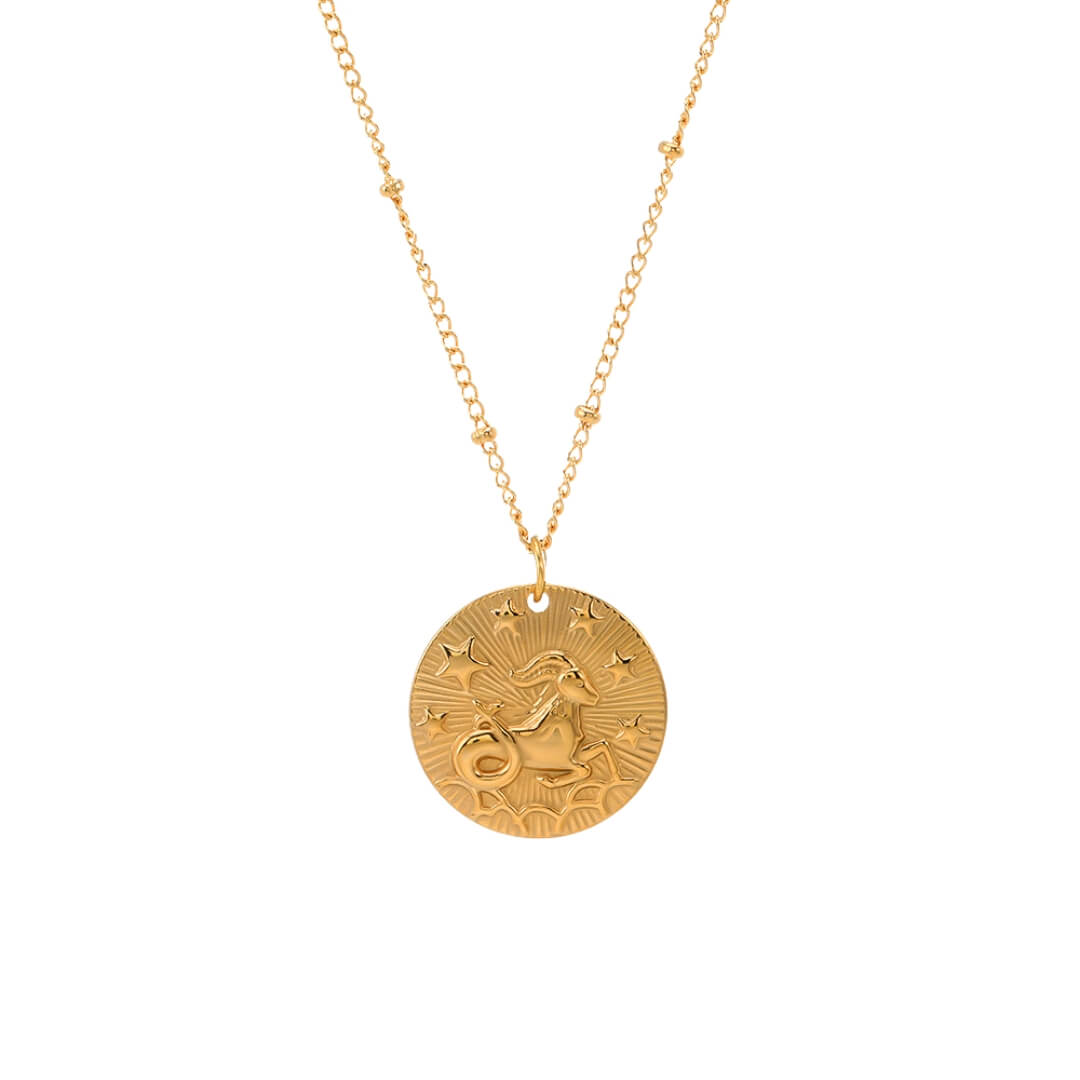 Zodiac with Symbols of Constellations Necklace | Vallria