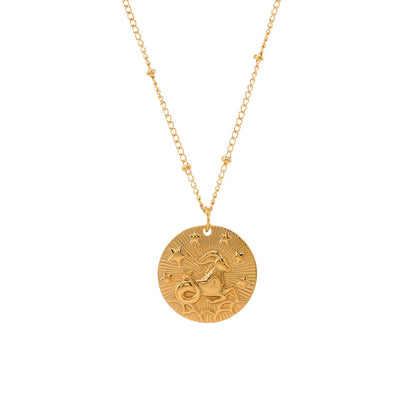 Zodiac with Symbols of Constellations Necklace | Vallria