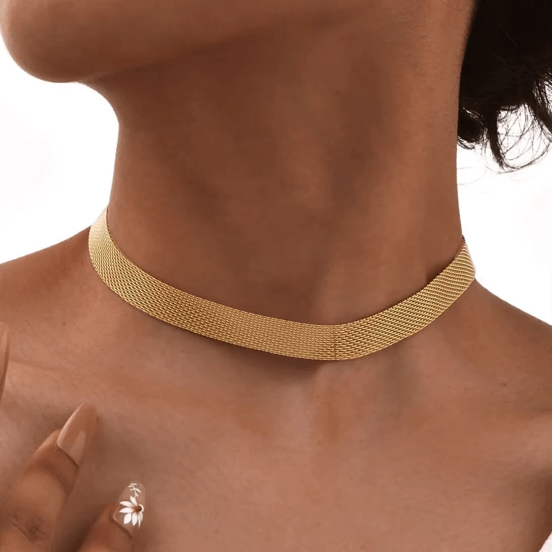 Choker of Mesh Elegant Necklace | Vallria