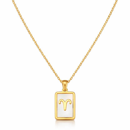 Necklaces Signs of Zodiac Pearled Collection | Vallria