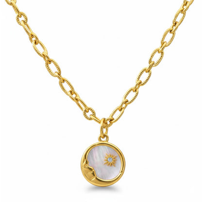 Marseille Sun and Moon Necklace | Vallria
