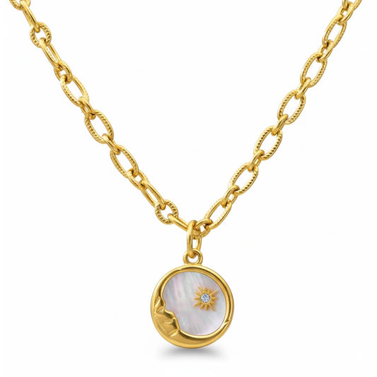 Marseille Sun and Moon Necklace | Vallria