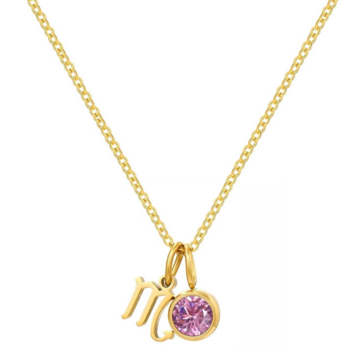 Signs with Stones of Birth Necklace | Vallria