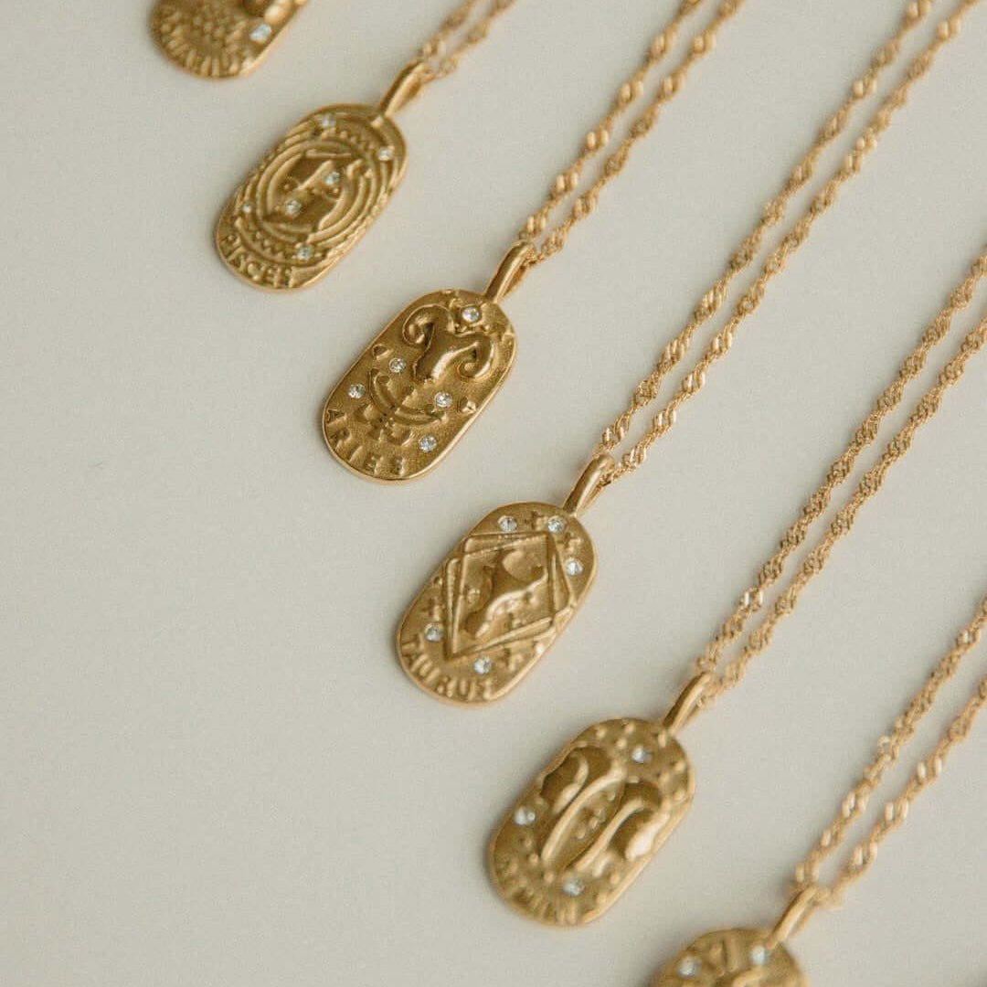 Zodiac Chain Braided Necklace | Vallria