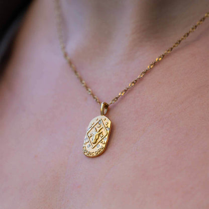 Zodiac Chain Braided Necklace | Vallria