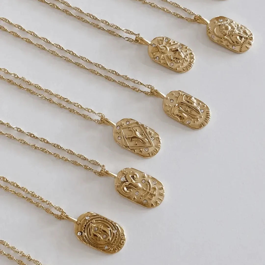 Zodiac Chain Braided Necklace | Vallria