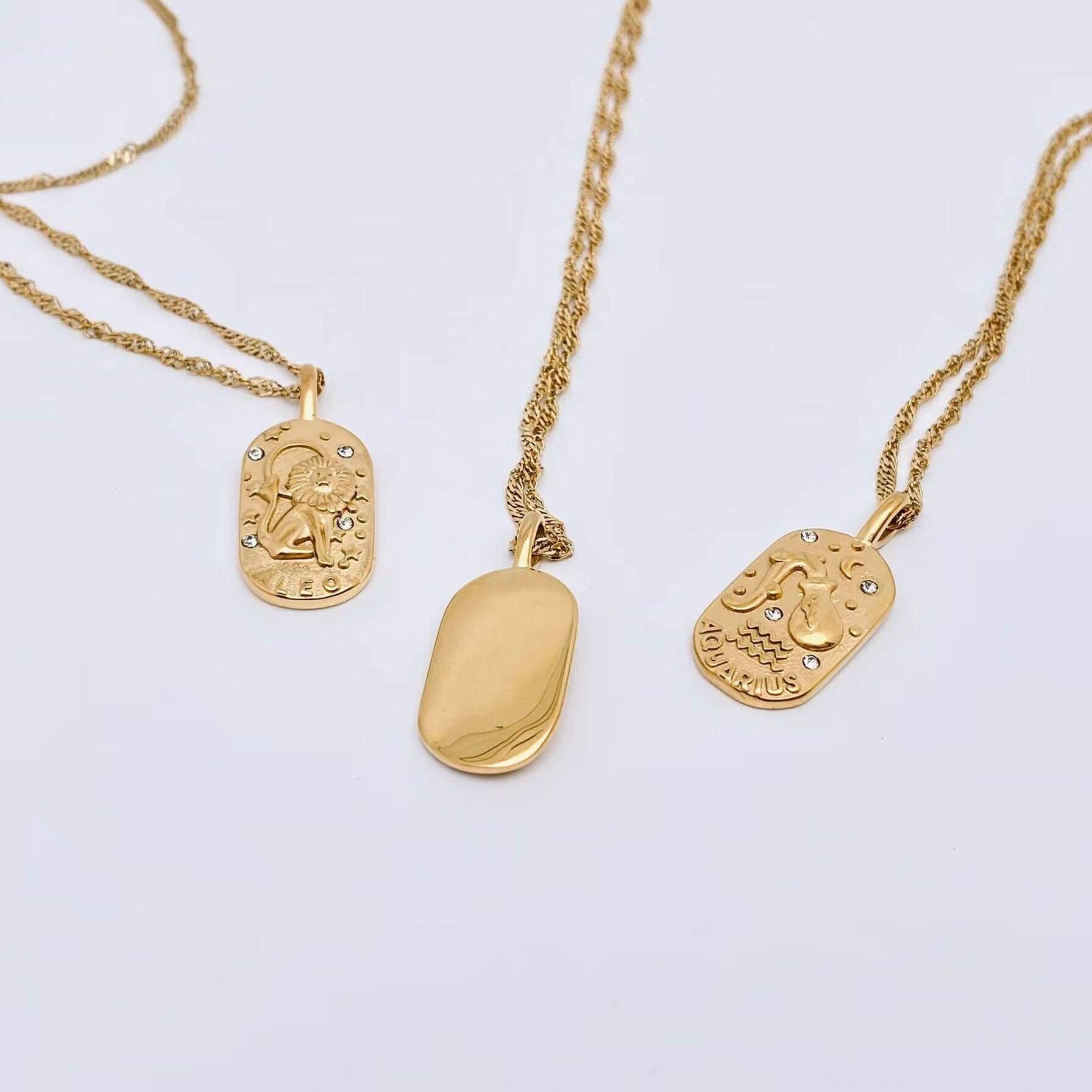 Zodiac Chain Braided Necklace | Vallria