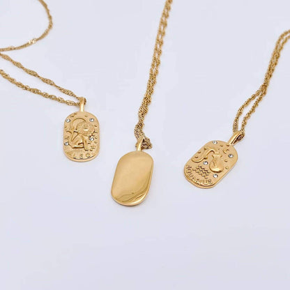 Zodiac Chain Braided Necklace | Vallria