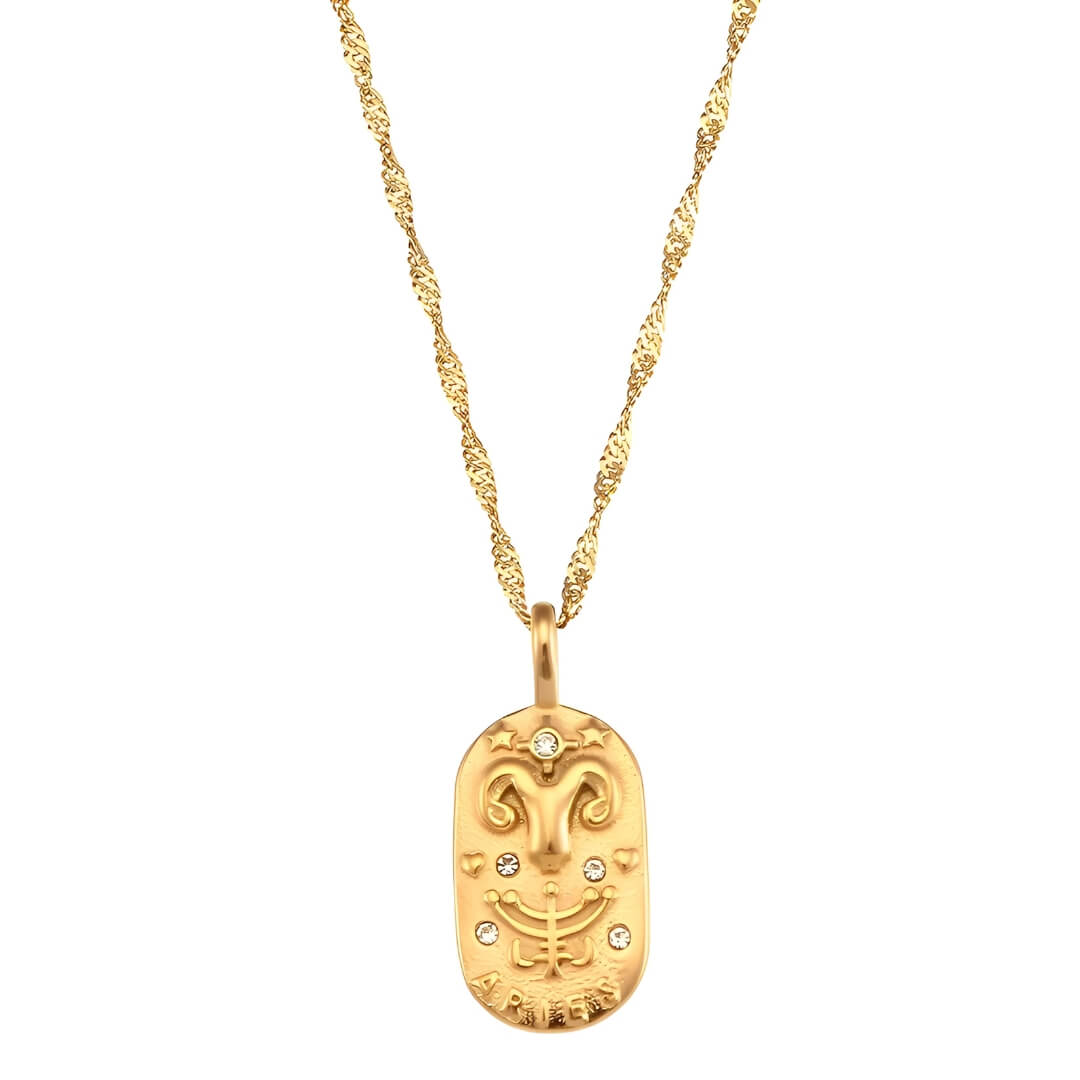 Zodiac Chain Braided Necklace | Vallria