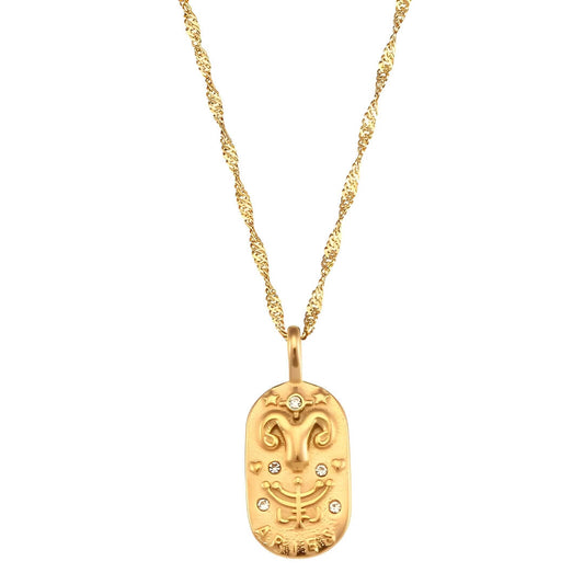 Zodiac Chain Braided Necklace | Vallria