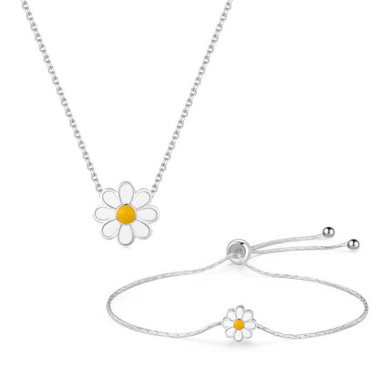 Daisy: Necklace + Bracelet Jewelry Set | Vallria