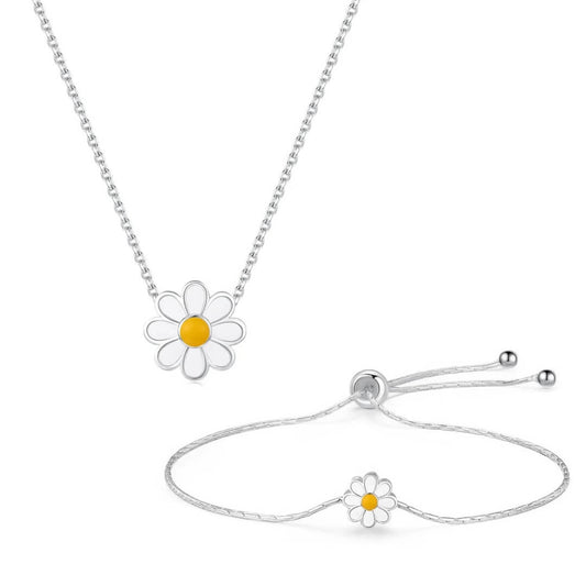 Daisy: Necklace + Bracelet Jewelry Set | Vallria