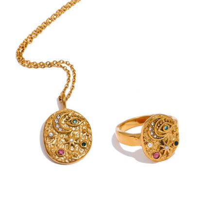 Marseille: Necklace + Ring Jewelry Set | Vallria