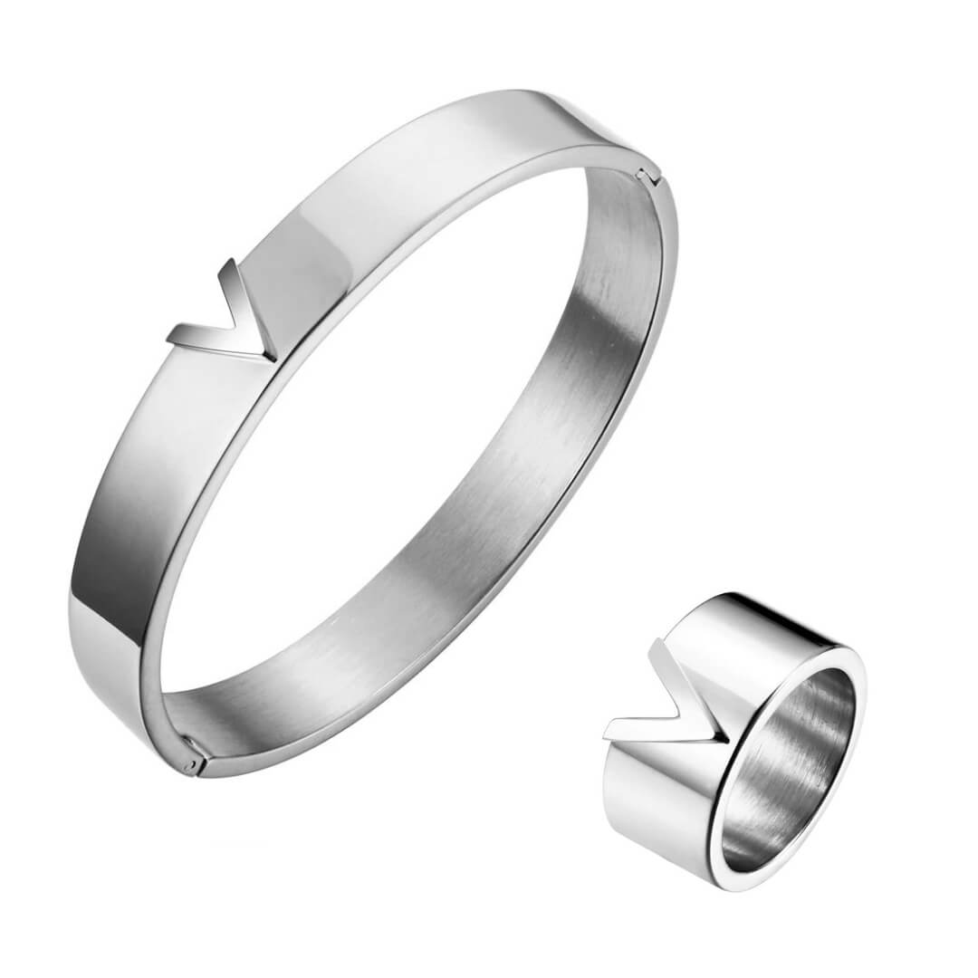 Vivace: Bracelet + Ring Jewelry Set | Vallria