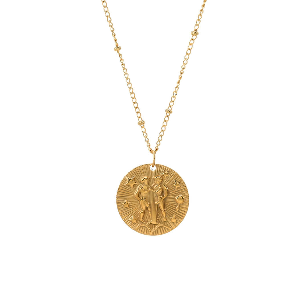 Zodiac with Symbols of Constellations Necklace | Vallria