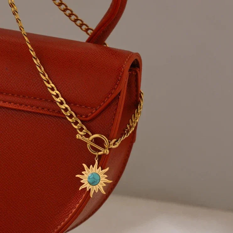 Sun of May Chain Necklace | Vallria
