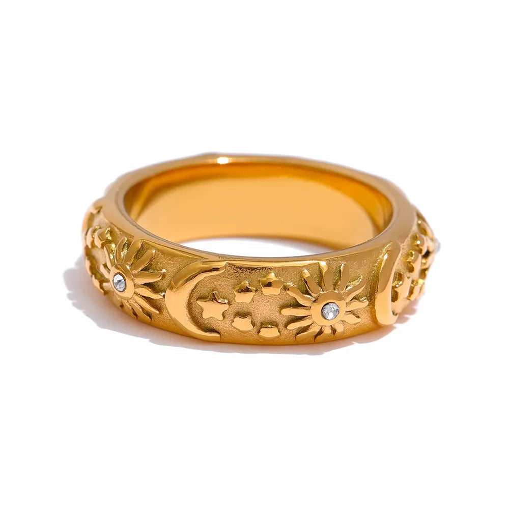 Celeste: Bangle + Earring + Ring Jewelry Set | Vallria