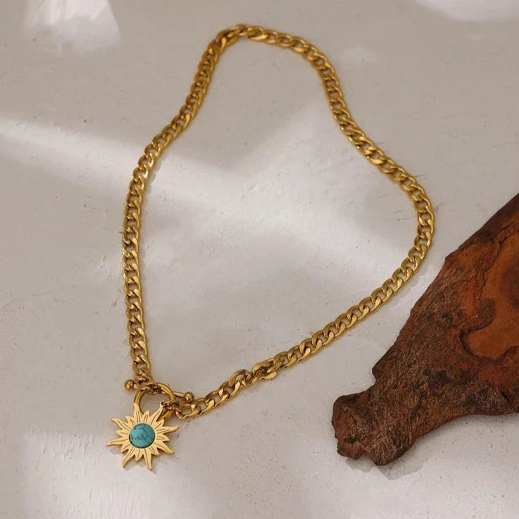 Sun of May Chain Necklace | Vallria