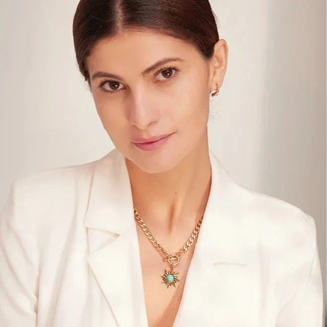 Sun of May Chain Necklace | Vallria