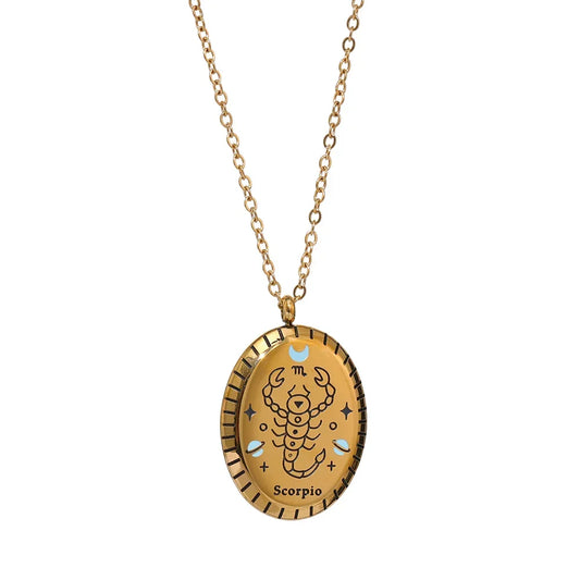 Constellations of Zodiac Medallion Necklace | Vallria