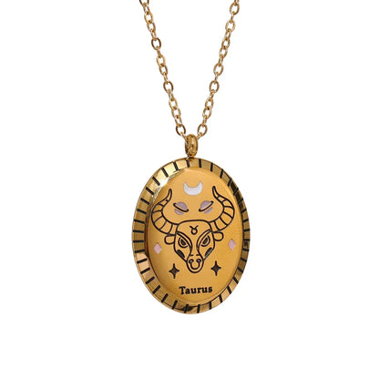 Constellations of Zodiac Medallion Necklace | Vallria