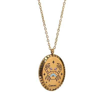 Constellations of Zodiac Medallion Necklace | Vallria
