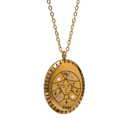 Constellations of Zodiac Medallion Necklace | Vallria