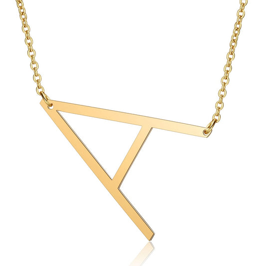 Letter Initial Large Necklace | Vallria