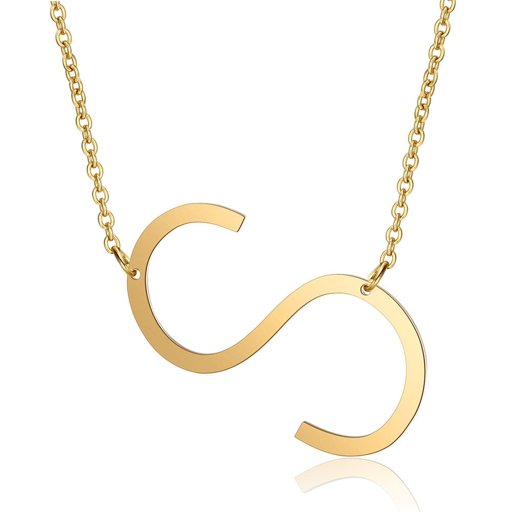 Letter Initial Large Necklace | Vallria