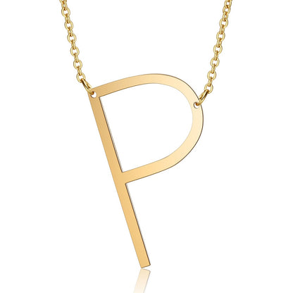 Letter Initial Large Necklace | Vallria