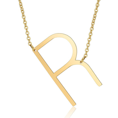 Letter Initial Large Necklace | Vallria