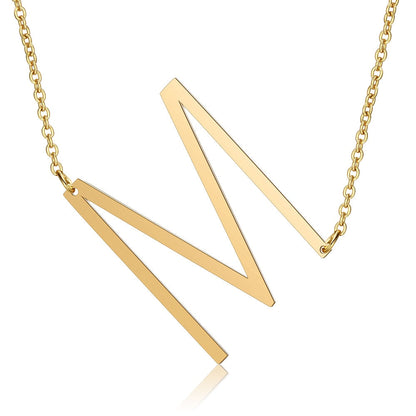 Letter Initial Large Necklace | Vallria