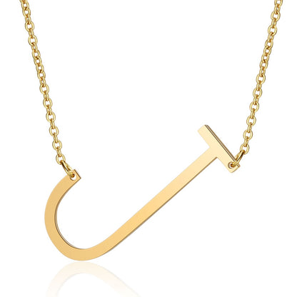 Letter Initial Large Necklace | Vallria