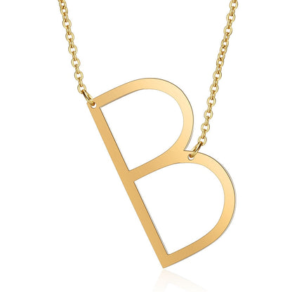 Letter Initial Large Necklace | Vallria