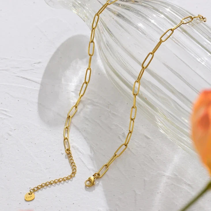 Pearl Rustic with Eslabones Necklace | Vallria