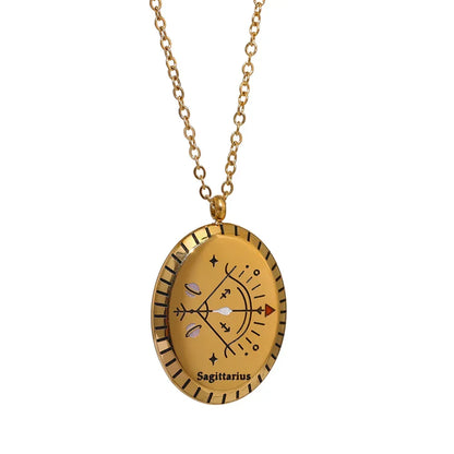 Constellations of Zodiac Medallion Necklace | Vallria